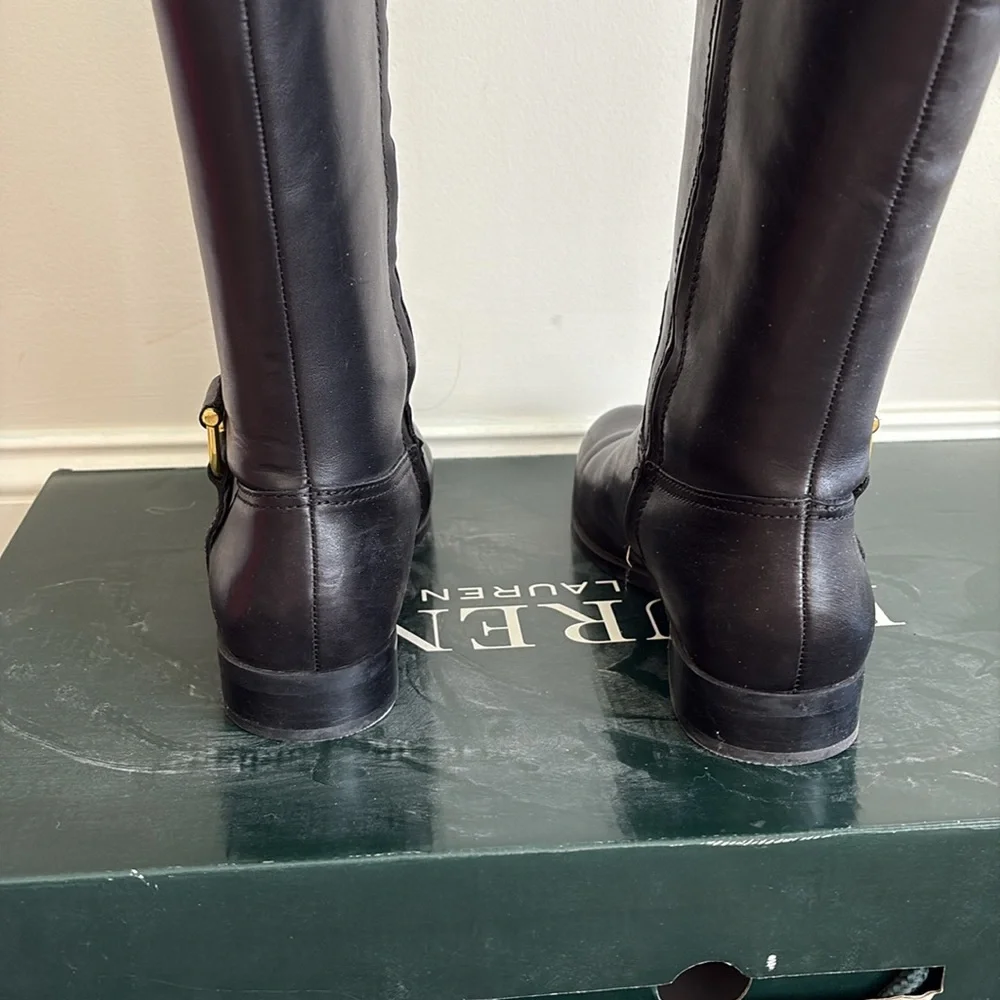Riding boots wide calf leather - Picture 4 of 4